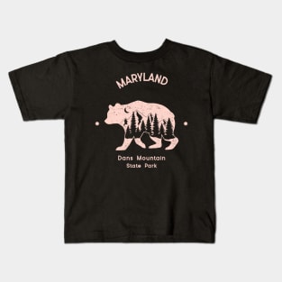 Dans Mountain State Park Kids T-Shirt